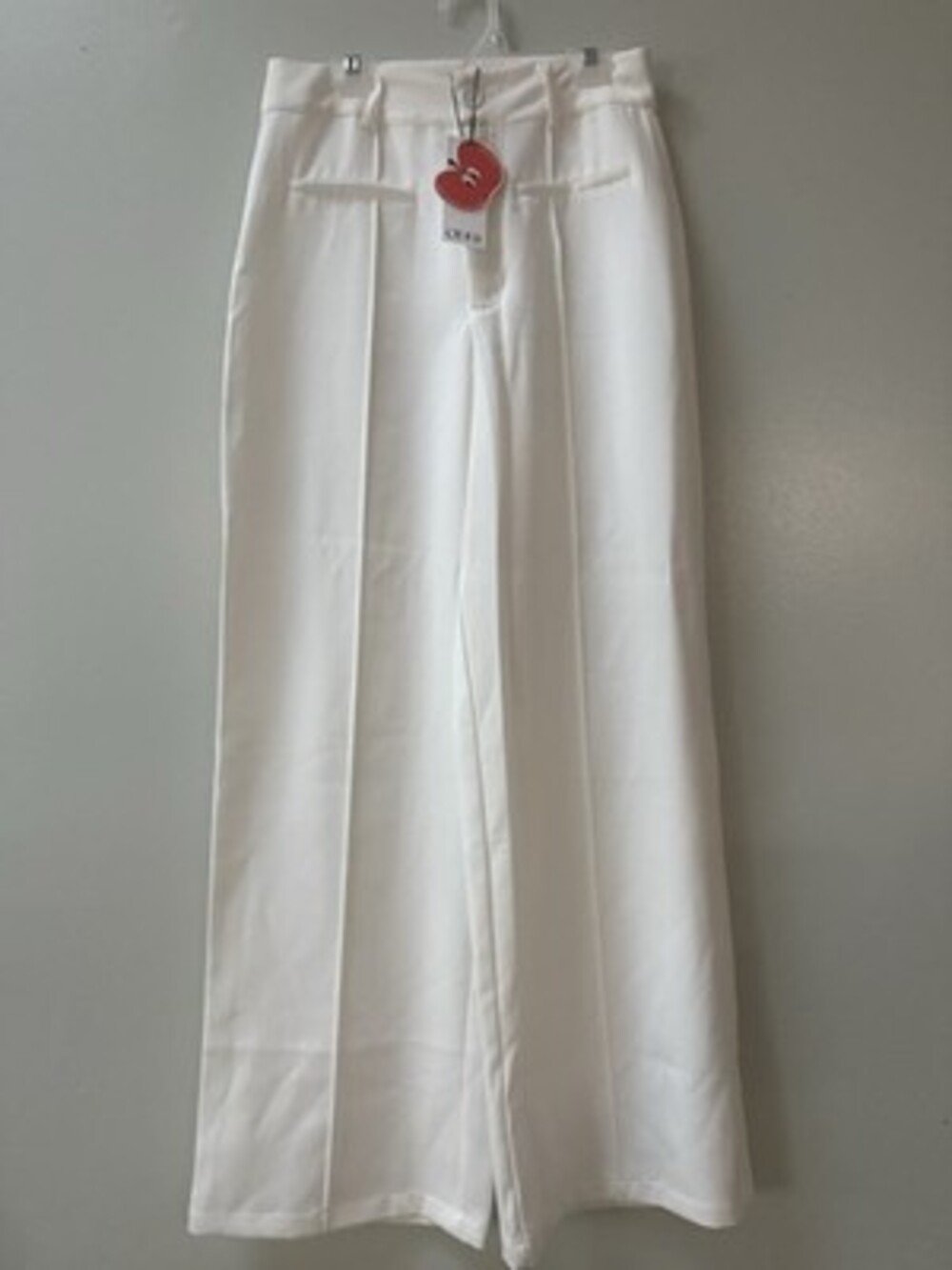 NEW Cider Womens Pants White Wide Leg Small Career Brunch Easter Minimal Capsule